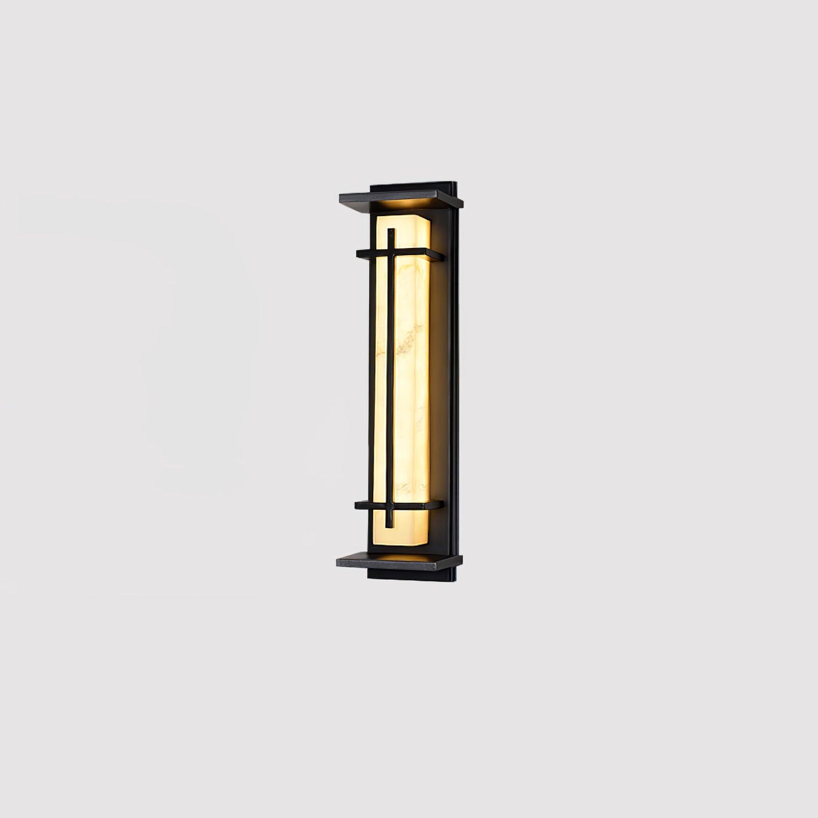 Square Outdoor Wall Light LED Waterproof Wall Sconce | Stainless Steel & Marble | IP65 Garden & Exterior Lighting | 3000K–6000K