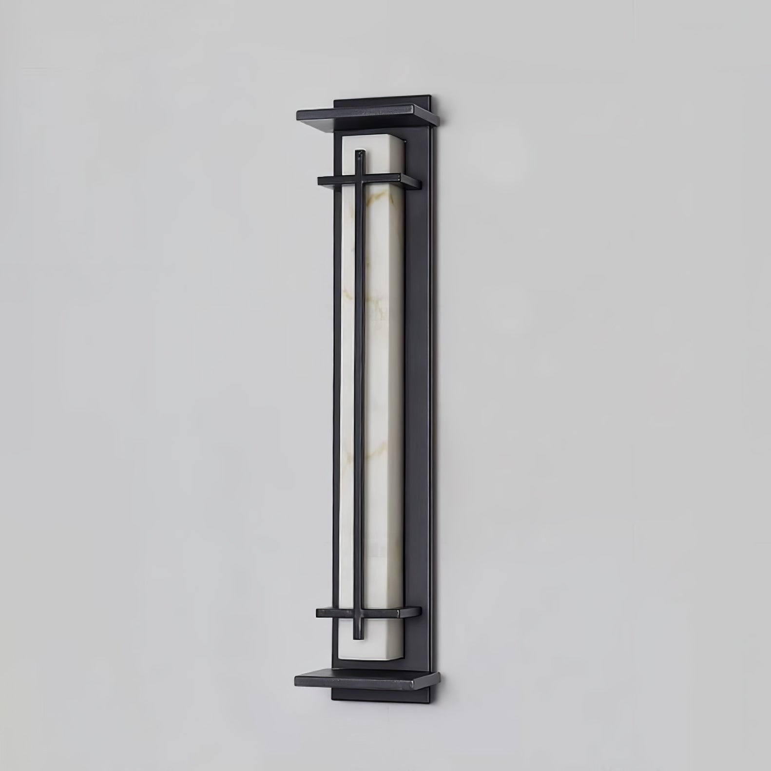 Square Outdoor Wall Light LED Waterproof Wall Sconce | Stainless Steel & Marble | IP65 Garden & Exterior Lighting | 3000K–6000K