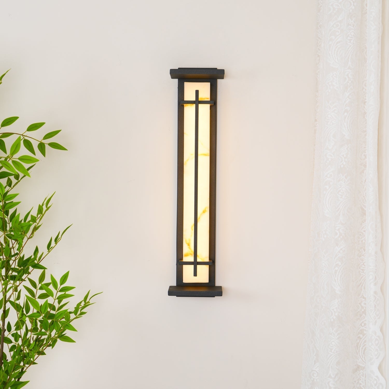 Square Outdoor Wall Light LED Waterproof Wall Sconce | Stainless Steel & Marble | IP65 Garden & Exterior Lighting | 3000K–6000K