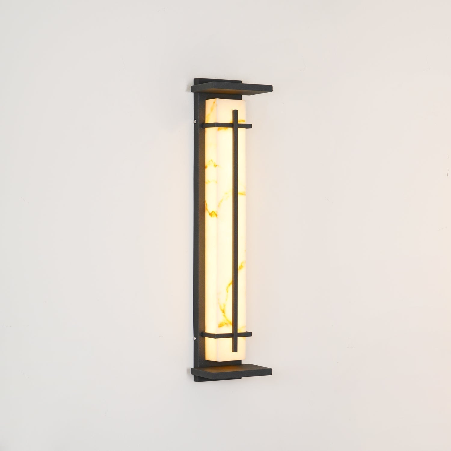 Square Outdoor Wall Light LED Waterproof Wall Sconce | Stainless Steel & Marble | IP65 Garden & Exterior Lighting | 3000K–6000K