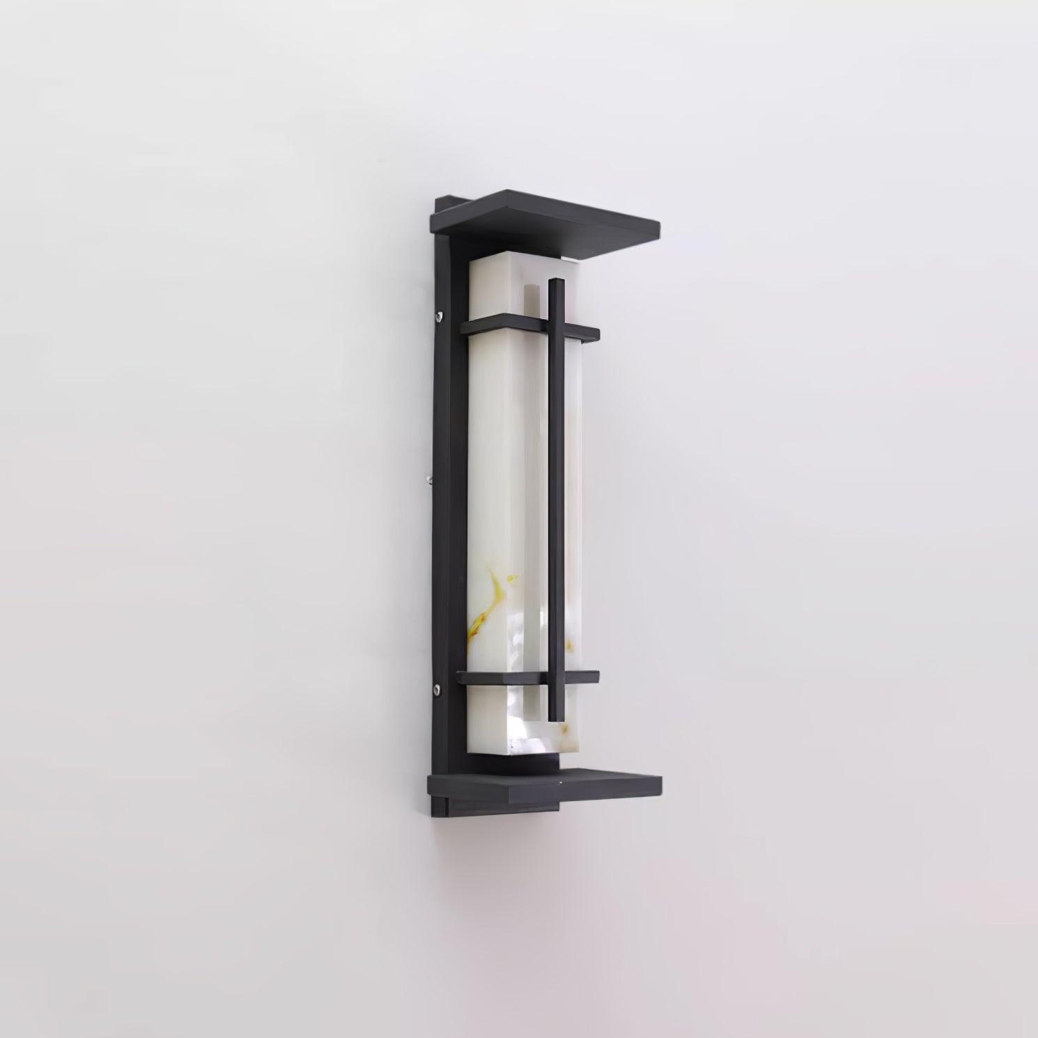 Square Outdoor Wall Light LED Waterproof Wall Sconce | Stainless Steel & Marble | IP65 Garden & Exterior Lighting | 3000K–6000K