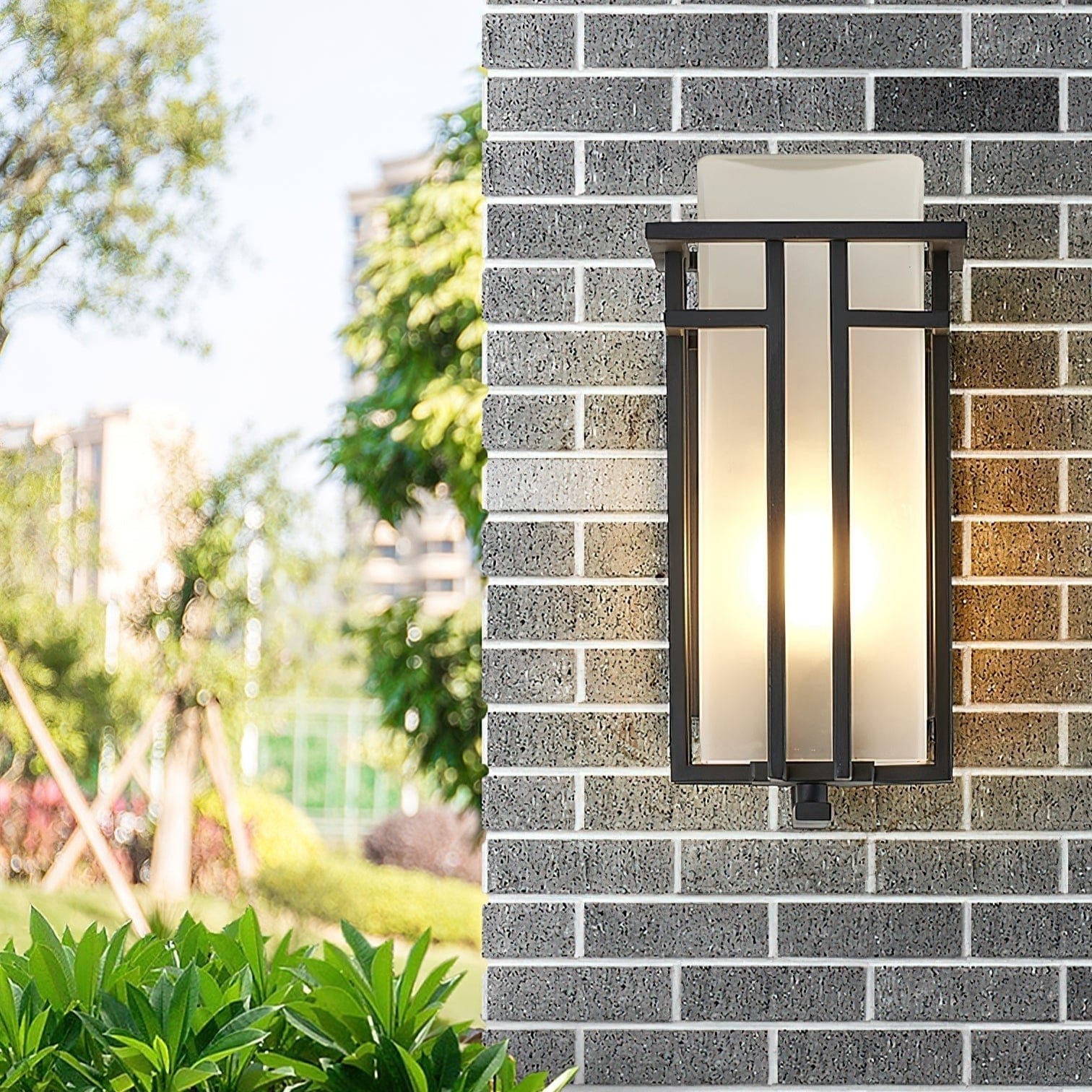 Outdoor Wall Lamp Linden Retro Design | IP65 Waterproof | Iron Glass | E26 E27 Compatible | Exterior Lighting for Entrance and Garden