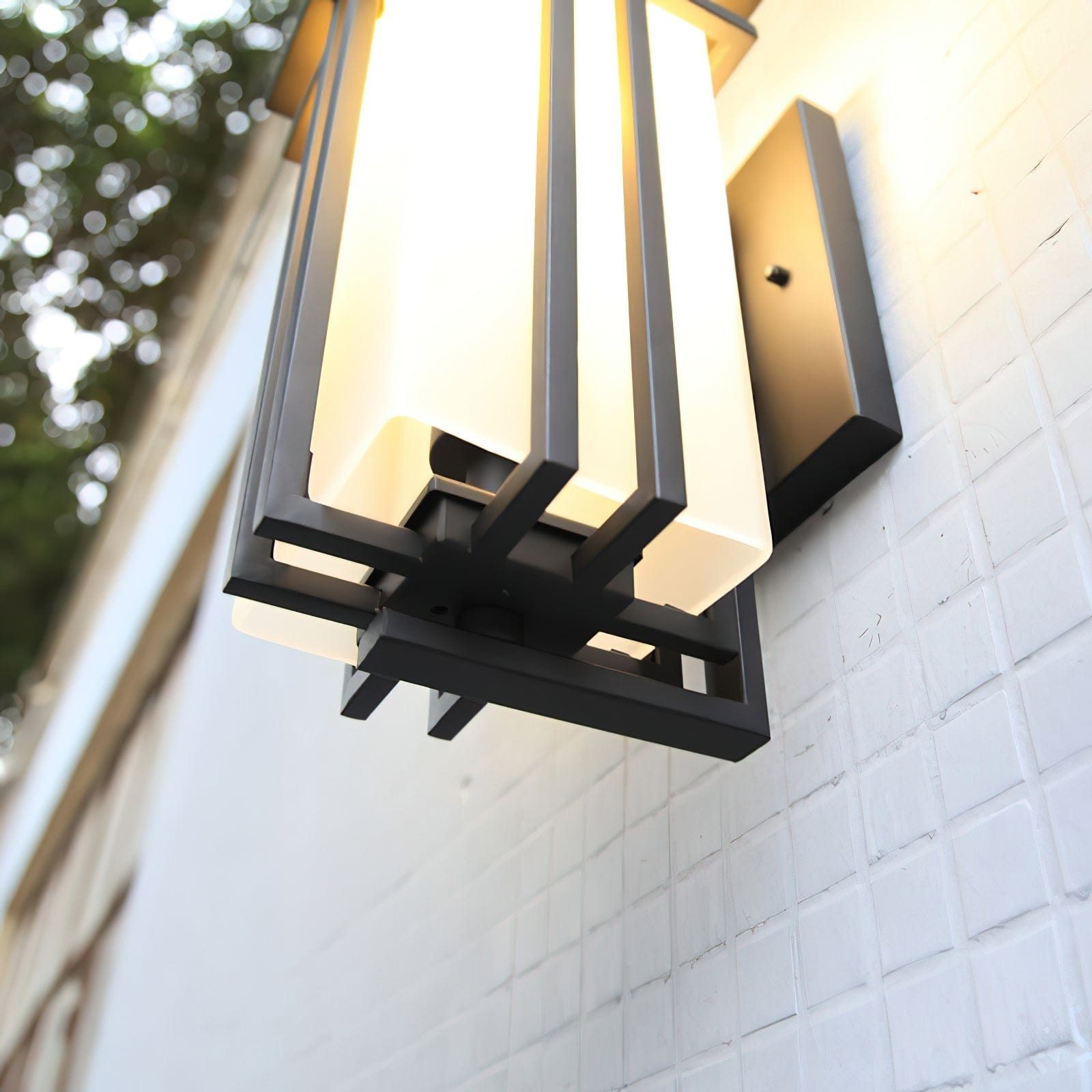 Outdoor Wall Lamp Linden Retro Design | IP65 Waterproof | Iron Glass | E26 E27 Compatible | Exterior Lighting for Entrance and Garden