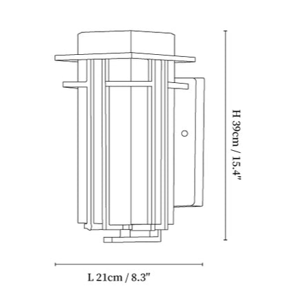 Outdoor Wall Lamp Linden Retro Design | IP65 Waterproof | Iron Glass | E26 E27 Compatible | Exterior Lighting for Entrance and Garden