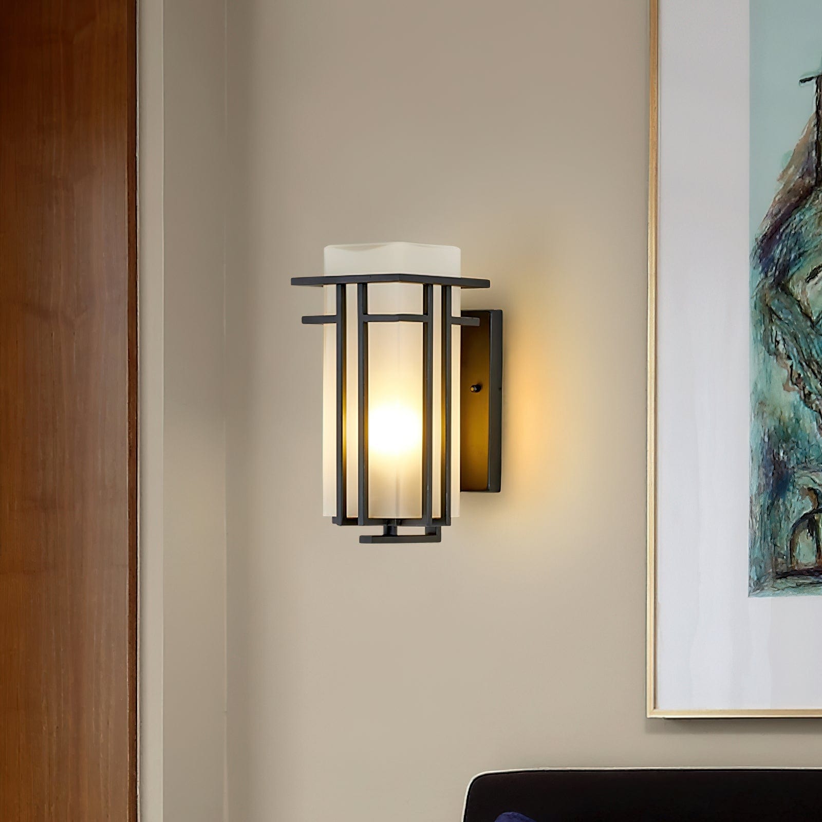 Outdoor Wall Lamp Linden Retro Design | IP65 Waterproof | Iron Glass | E26 E27 Compatible | Exterior Lighting for Entrance and Garden