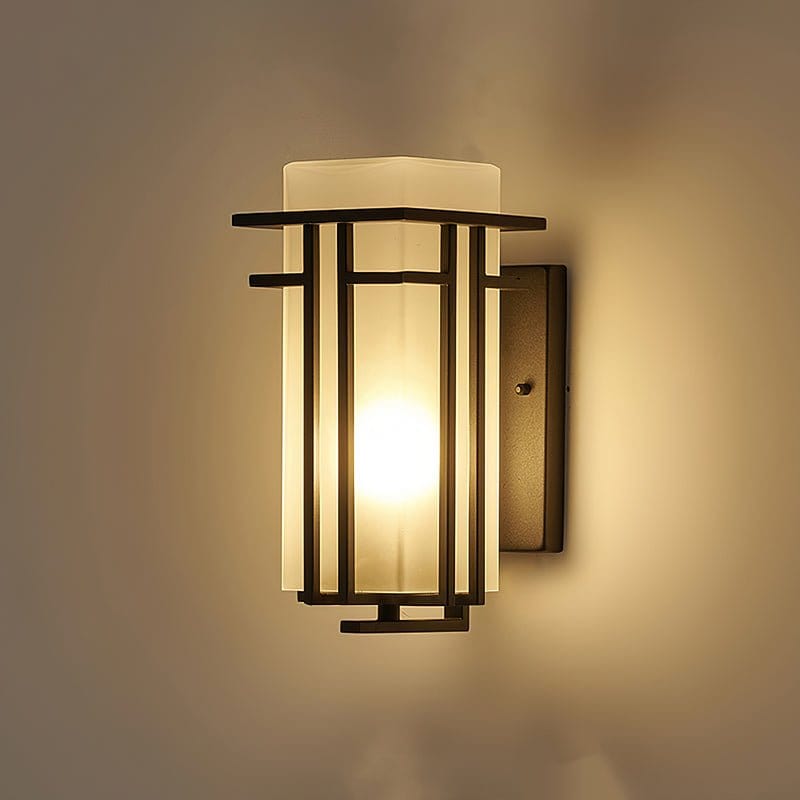Outdoor Wall Lamp Linden Retro Design | IP65 Waterproof | Iron Glass | E26 E27 Compatible | Exterior Lighting for Entrance and Garden