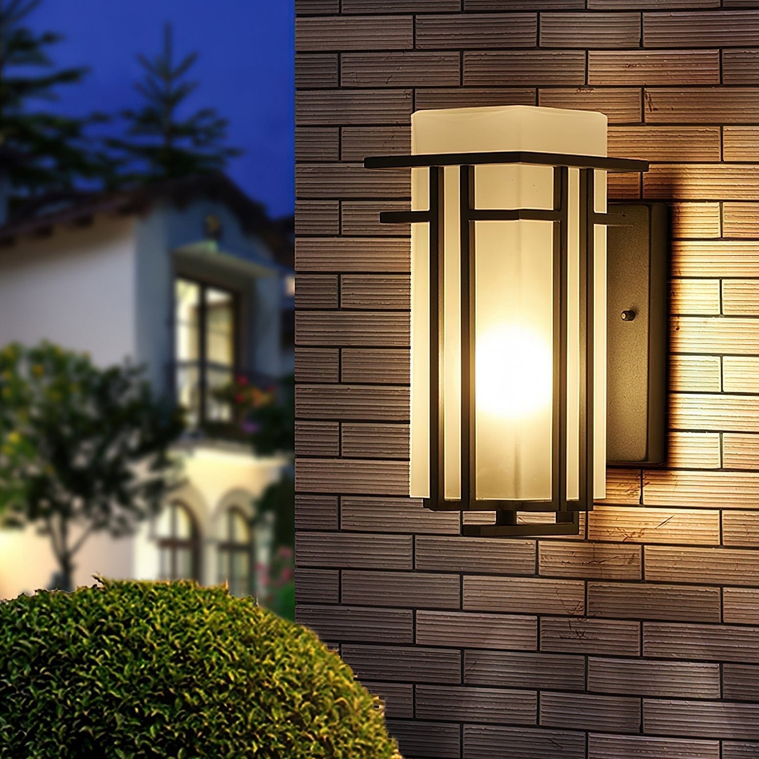 Outdoor Wall Lamp Linden Retro Design | IP65 Waterproof | Iron Glass | E26 E27 Compatible | Exterior Lighting for Entrance and Garden