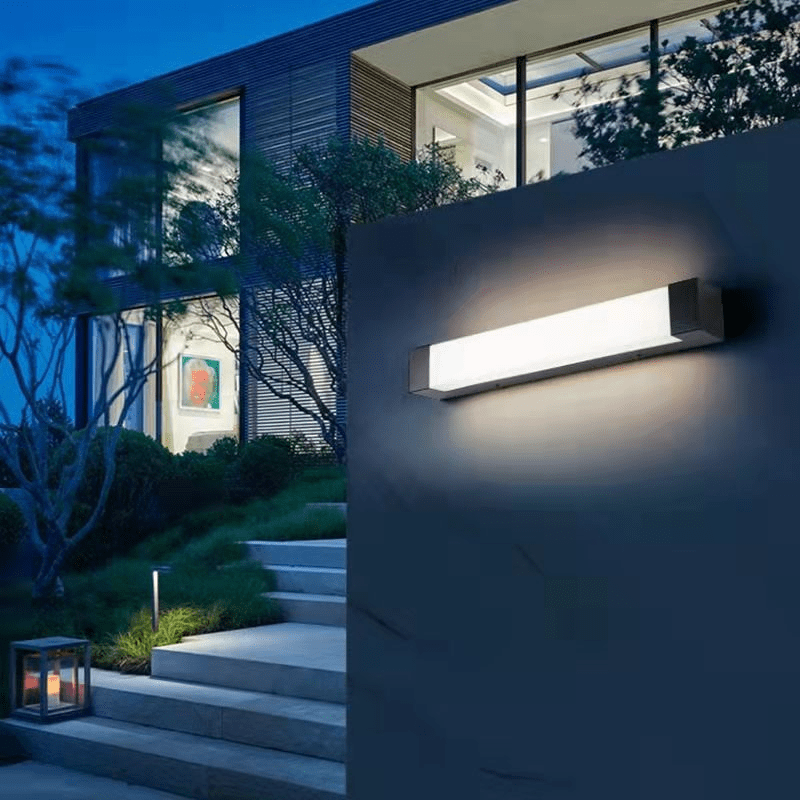 Linear LED Wall Lamp Outdoor Indoor | Up Down Light Effect | Modern Metal Acrylic | SMD LED Fixture | 45–90 cm Wall Lighting