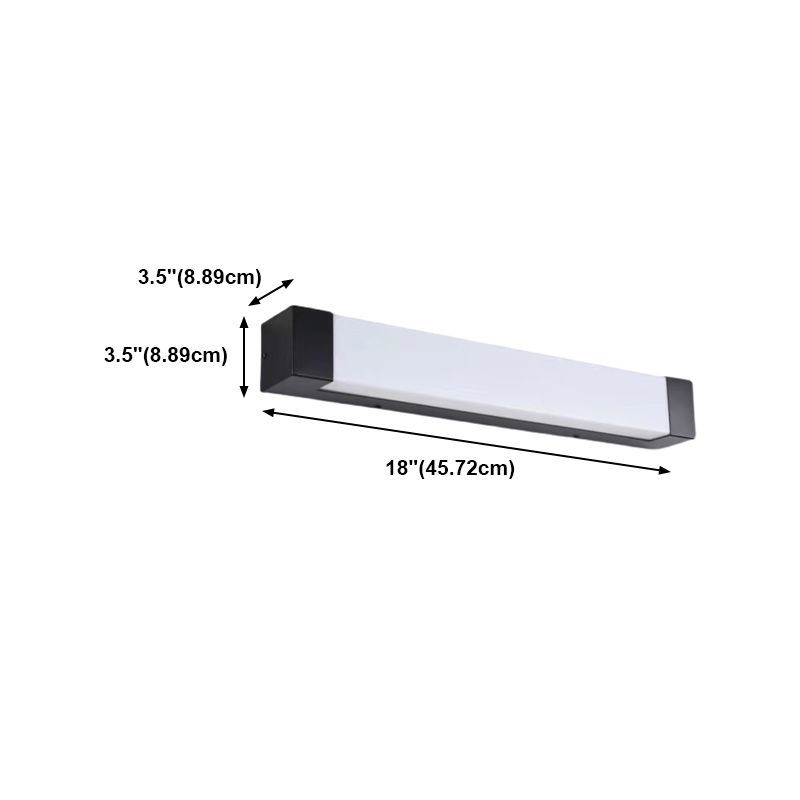 Linear LED Wall Lamp Outdoor Indoor | Up Down Light Effect | Modern Metal Acrylic | SMD LED Fixture | 45–90 cm Wall Lighting