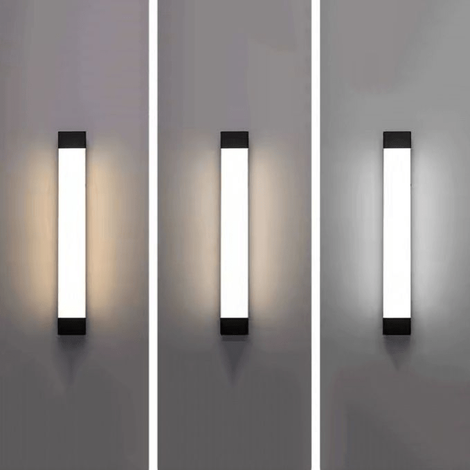 Linear LED Wall Lamp Outdoor Indoor | Up Down Light Effect | Modern Metal Acrylic | SMD LED Fixture | 45–90 cm Wall Lighting