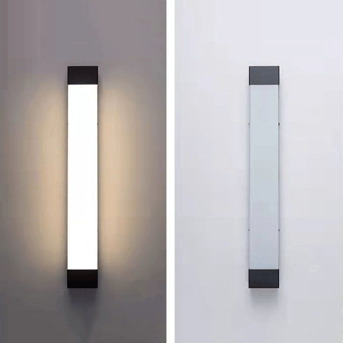 Linear LED Wall Lamp Outdoor Indoor | Up Down Light Effect | Modern Metal Acrylic | SMD LED Fixture | 45–90 cm Wall Lighting
