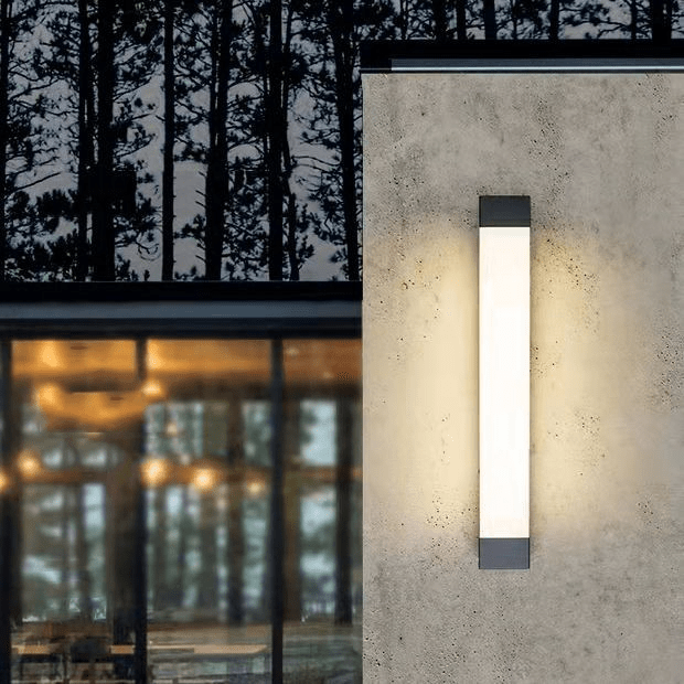 Linear LED Wall Lamp Outdoor Indoor | Up Down Light Effect | Modern Metal Acrylic | SMD LED Fixture | 45–90 cm Wall Lighting