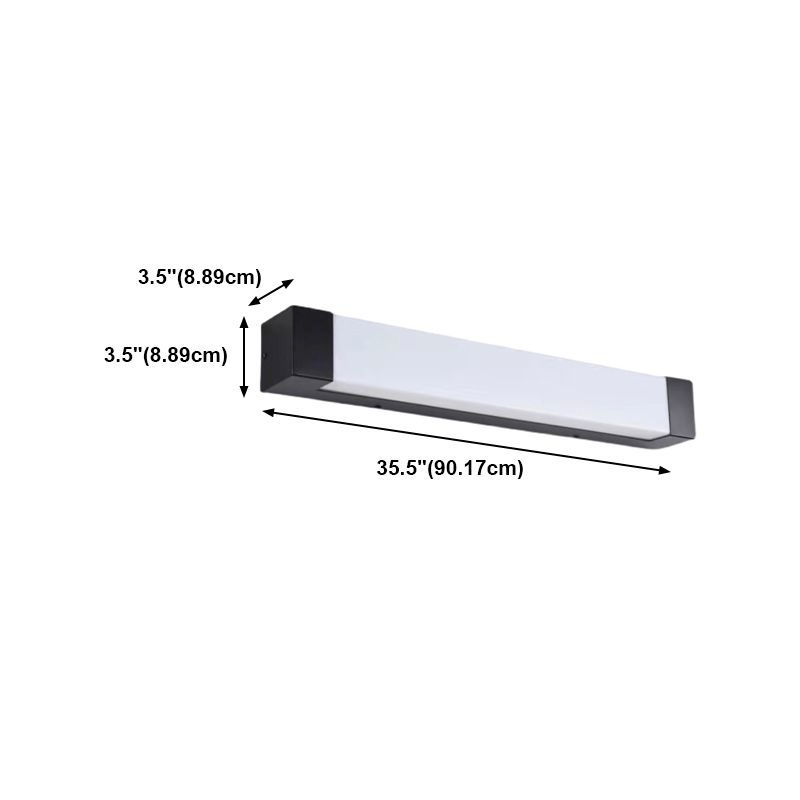 Linear LED Wall Lamp Outdoor Indoor | Up Down Light Effect | Modern Metal Acrylic | SMD LED Fixture | 45–90 cm Wall Lighting