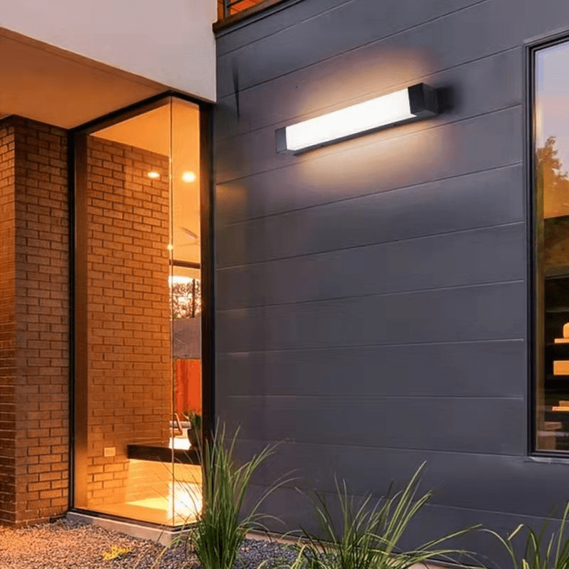 Linear LED Wall Lamp Outdoor Indoor | Up Down Light Effect | Modern Metal Acrylic | SMD LED Fixture | 45–90 cm Wall Lighting
