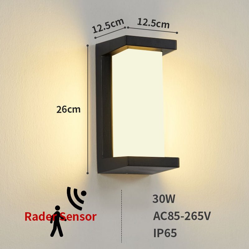 Motion Sensor Wall Lamp | Outdoor Indoor LED Security Light | Aluminum Smart Wall Light | Automatic Activated Lighting Fixture
