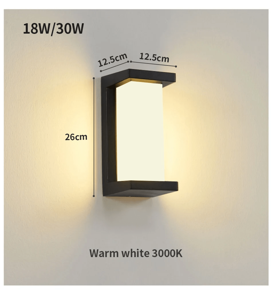 Motion Sensor Wall Lamp | Outdoor Indoor LED Security Light | Aluminum Smart Wall Light | Automatic Activated Lighting Fixture