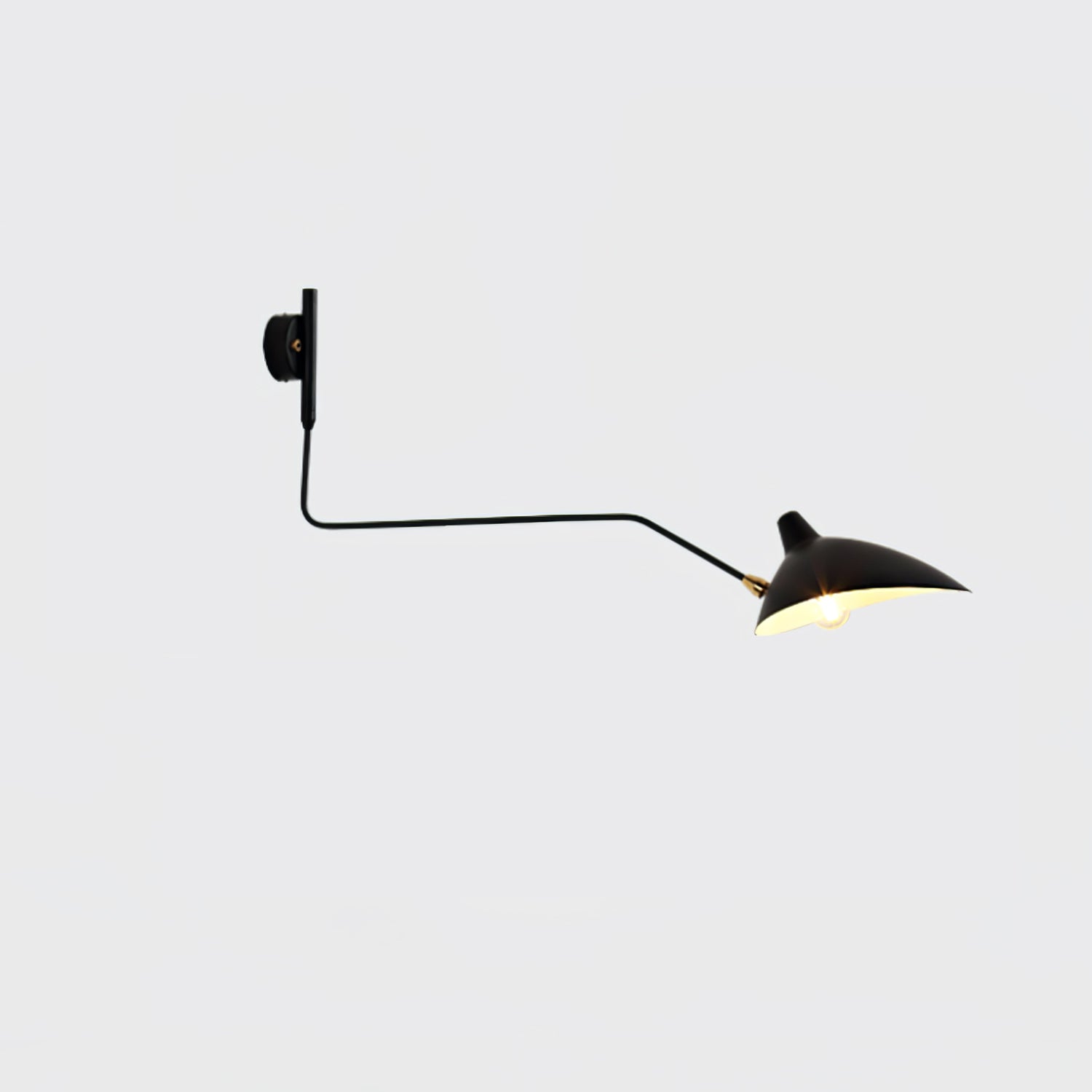 Serge Mouille Inspired Wall Lamp | Adjustable Arm Wall Light | E26/E27 Modern Sculptural Lighting | Indoor Designer Fixture