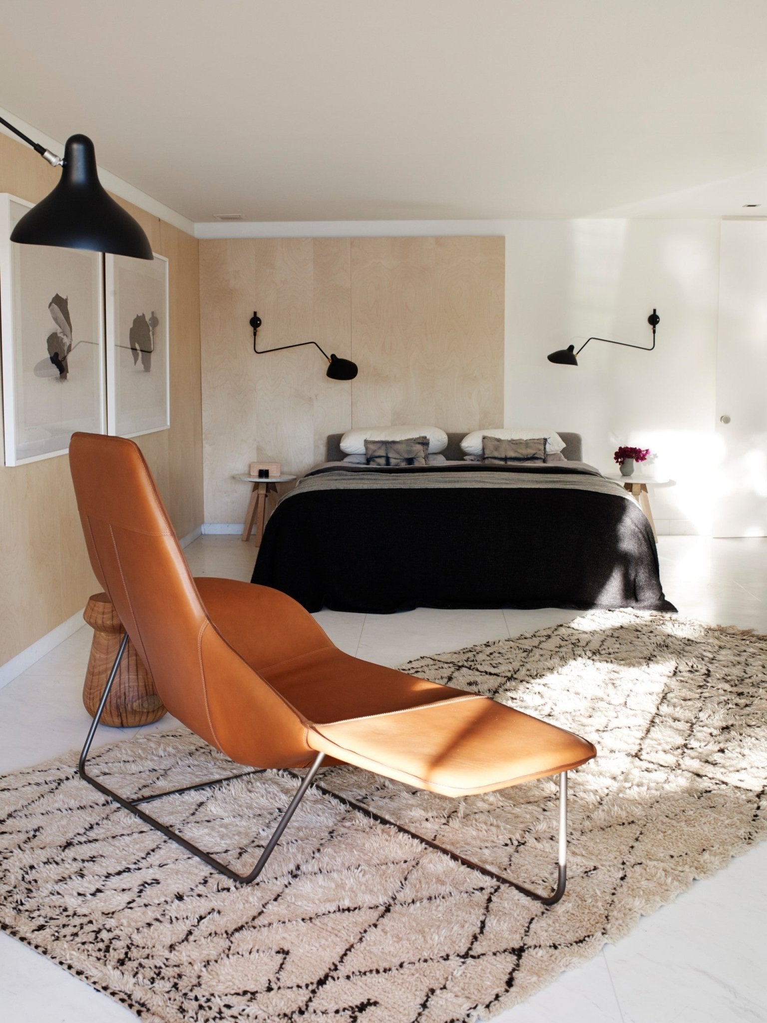 Serge Mouille Inspired Wall Lamp | Adjustable Arm Wall Light | E26/E27 Modern Sculptural Lighting | Indoor Designer Fixture