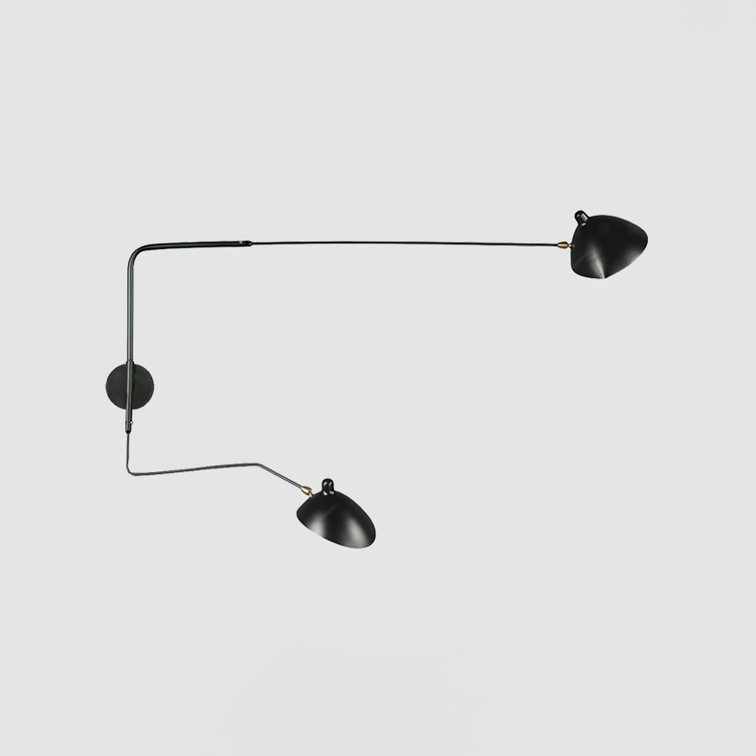 Serge Mouille Inspired Wall Lamp | Adjustable Arm Wall Light | E26/E27 Modern Sculptural Lighting | Indoor Designer Fixture