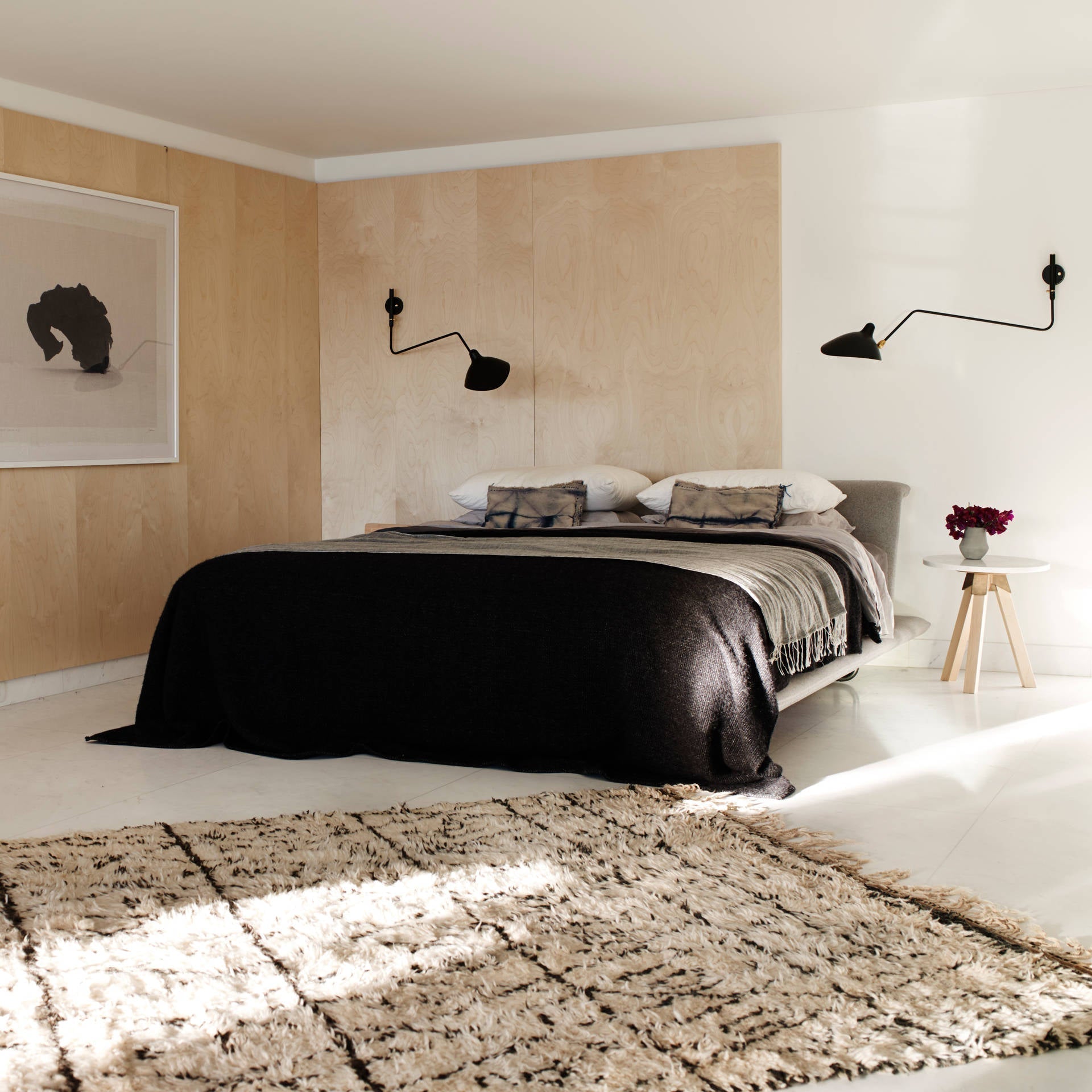 Serge Mouille Inspired Wall Lamp | Adjustable Arm Wall Light | E26/E27 Modern Sculptural Lighting | Indoor Designer Fixture