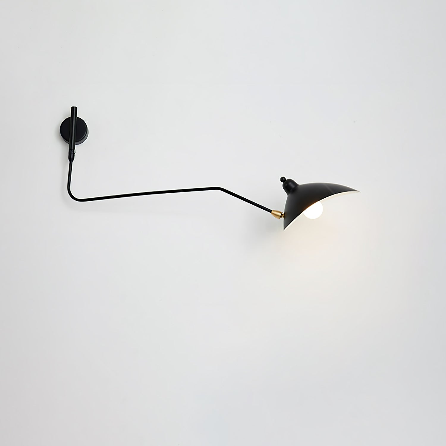 Serge Mouille Inspired Wall Lamp | Adjustable Arm Wall Light | E26/E27 Modern Sculptural Lighting | Indoor Designer Fixture