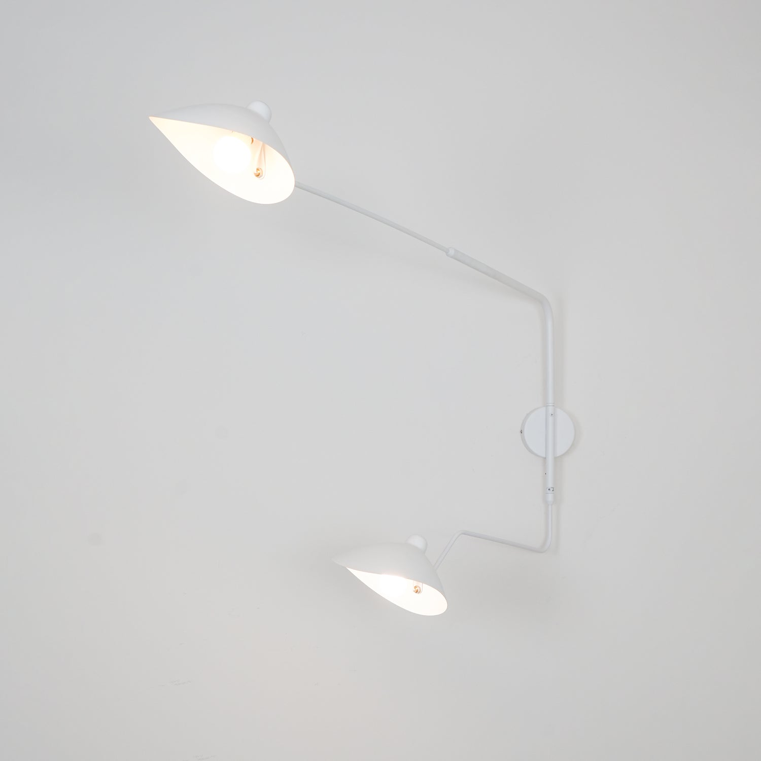 Serge Mouille Inspired Wall Lamp | Adjustable Arm Wall Light | E26/E27 Modern Sculptural Lighting | Indoor Designer Fixture