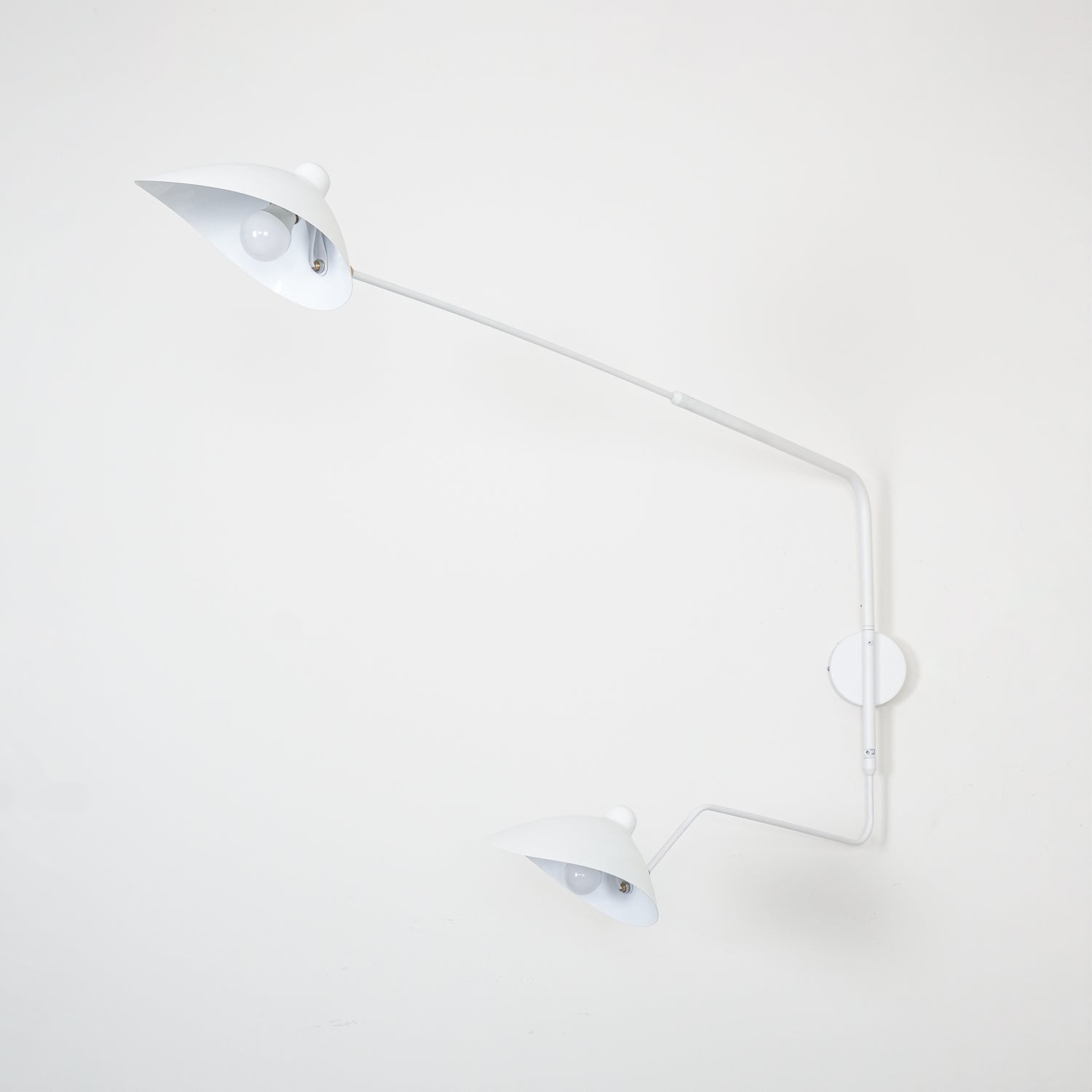 Serge Mouille Inspired Wall Lamp | Adjustable Arm Wall Light | E26/E27 Modern Sculptural Lighting | Indoor Designer Fixture