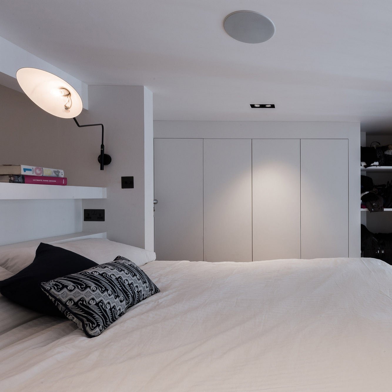 Serge Mouille Inspired Wall Lamp | Adjustable Arm Wall Light | E26/E27 Modern Sculptural Lighting | Indoor Designer Fixture
