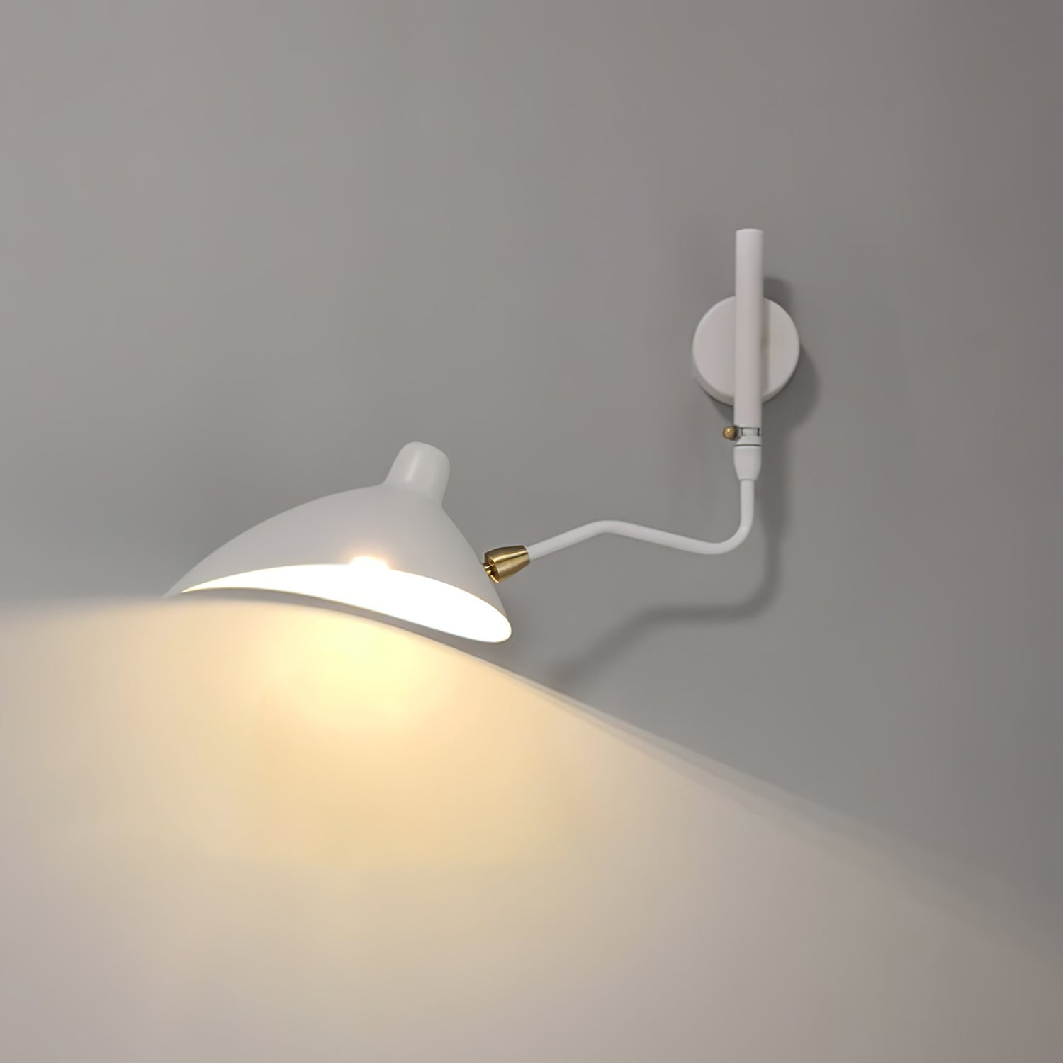 Serge Mouille Inspired Wall Lamp | Adjustable Arm Wall Light | E26/E27 Modern Sculptural Lighting | Indoor Designer Fixture