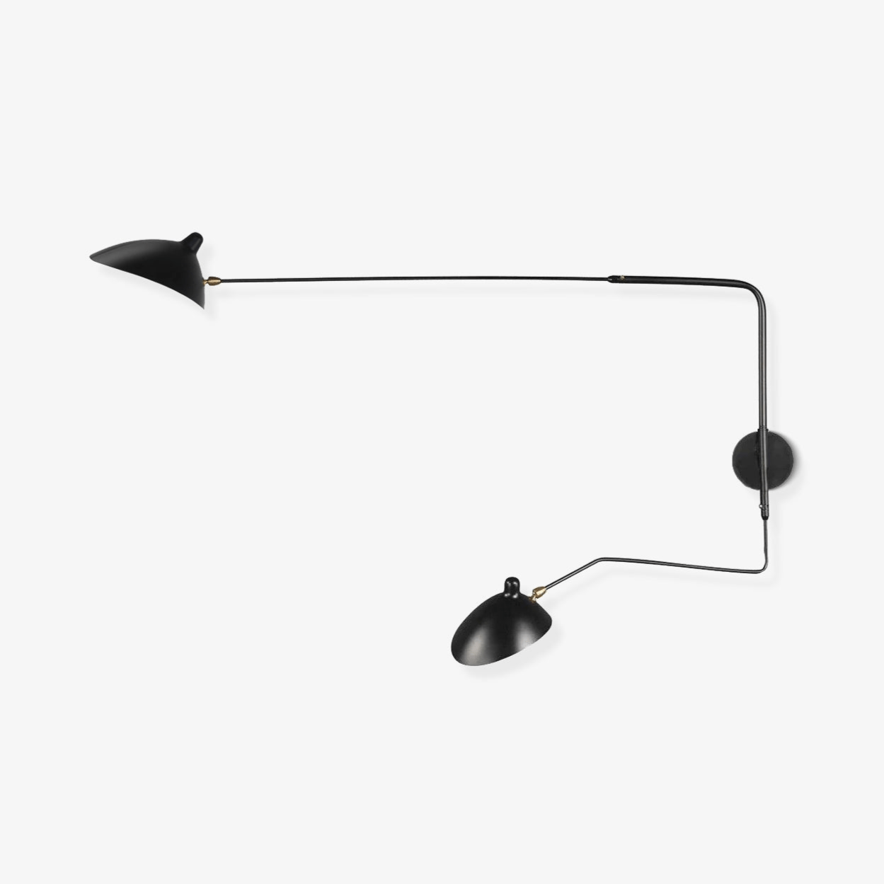 Serge Mouille Inspired Wall Lamp | Adjustable Arm Wall Light | E26/E27 Modern Sculptural Lighting | Indoor Designer Fixture
