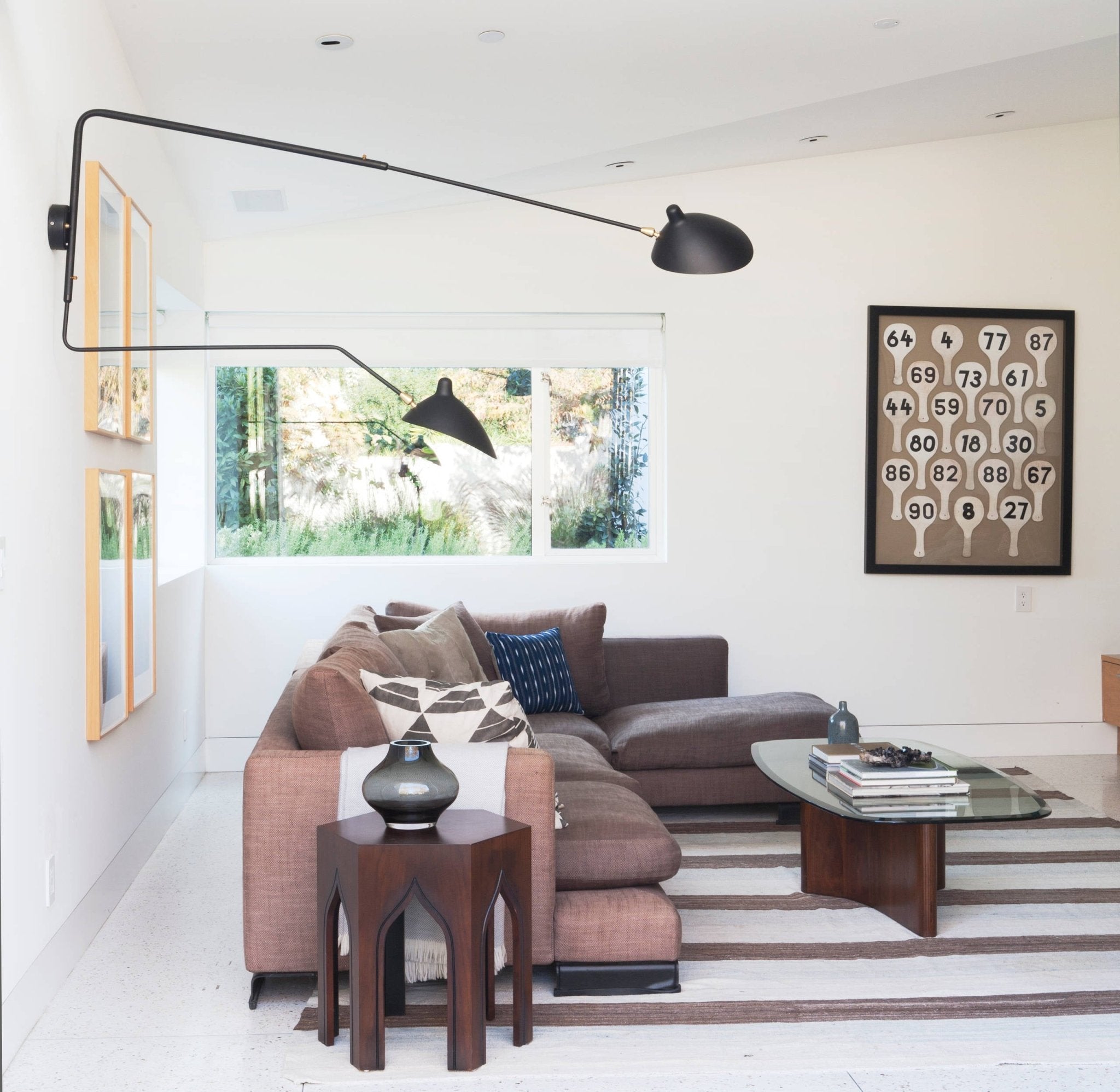 Serge Mouille Inspired Wall Lamp | Adjustable Arm Wall Light | E26/E27 Modern Sculptural Lighting | Indoor Designer Fixture