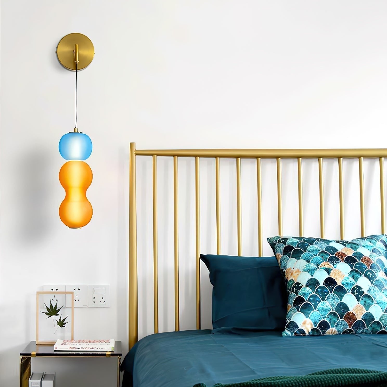 Wall Lamp Surge Gold Floral LED Wall Light | Beige Orchid Decorative Sconce | Integrated LED Indoor Lighting | Luxury Accent Fixture