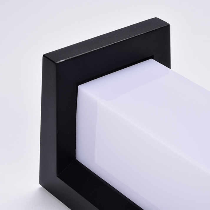 Black and White Outdoor Wall Lamp | Modern Classic LED Light | Acrylic & Aluminum | Path Porch Deck Lighting