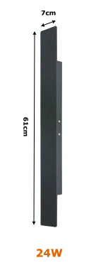 Waterproof LED Strip Wall Lamp | IP65 Aluminum Outdoor Light | Modern Minimalist Wall Lighting | Indoor & Exterior Accent Fixture