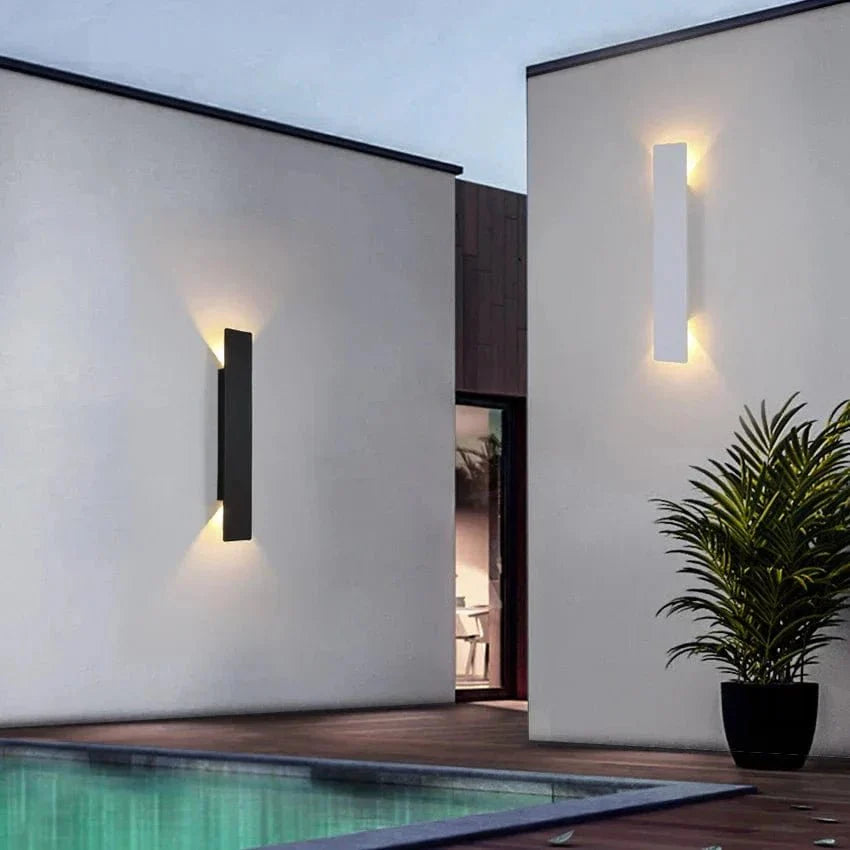 Waterproof LED Strip Wall Lamp | IP65 Aluminum Outdoor Light | Modern Minimalist Wall Lighting | Indoor & Exterior Accent Fixture
