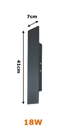 Waterproof LED Strip Wall Lamp | IP65 Aluminum Outdoor Light | Modern Minimalist Wall Lighting | Indoor & Exterior Accent Fixture