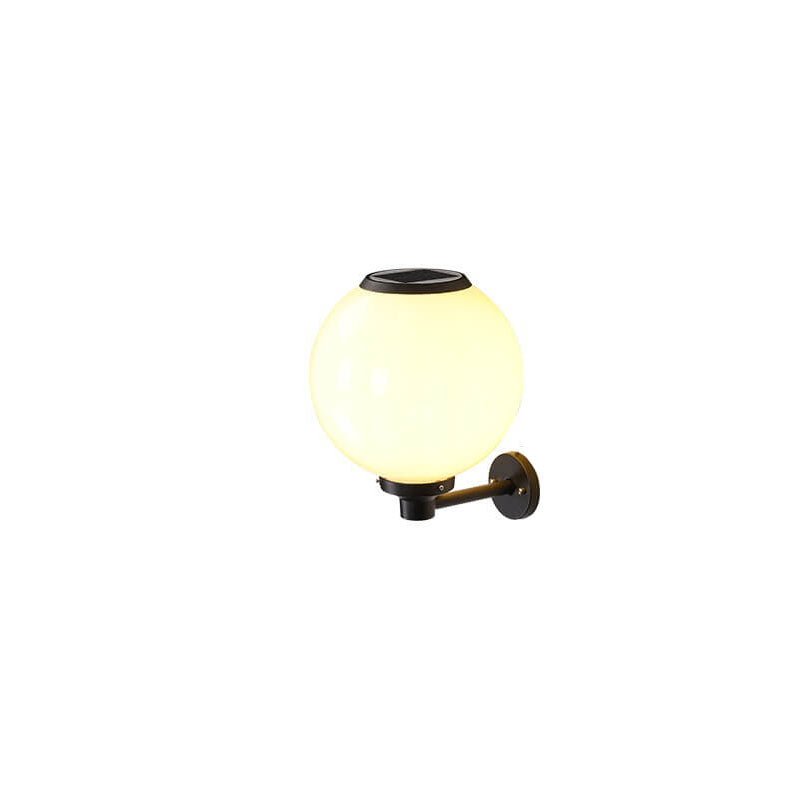 Waterproof Solar Wall Lamp Outdoor | LED Globe Wall Light | Solar-Powered Exterior Lighting | Garden & Entrance Security Lamp