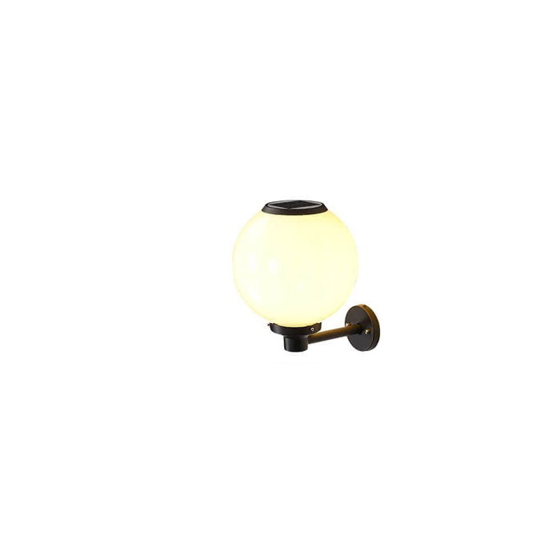 Waterproof Solar Wall Lamp Outdoor | LED Globe Wall Light | Solar-Powered Exterior Lighting | Garden & Entrance Security Lamp