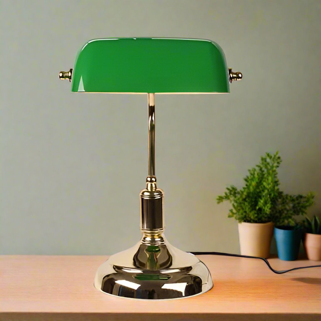 Glass Table Lamp in European Style