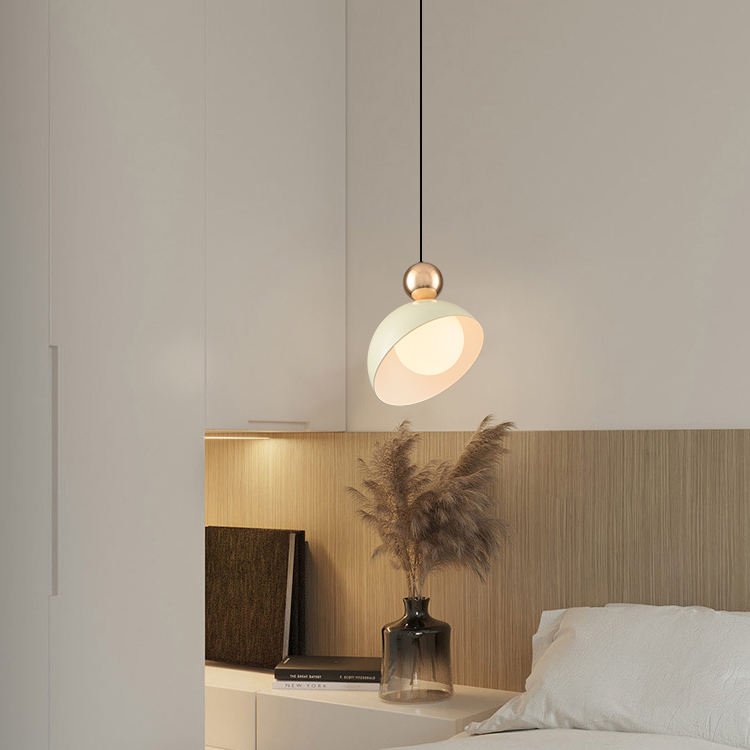Adjustable Metal Pendant Lamp | Iron & Glass LED Ceiling Light | Modern Dining & Living Room Lighting