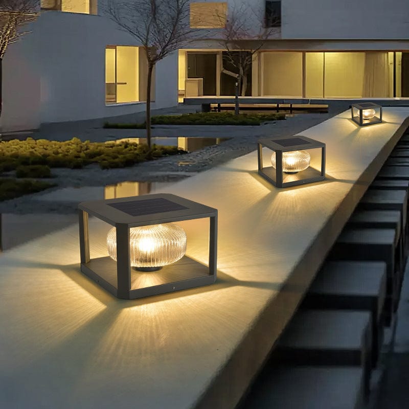 Solar Lume Outdoor Light LED Garden Lamp | IP65 Waterproof | Metal Steel Design | E27 LED Solar Patio & Pathway Lighting