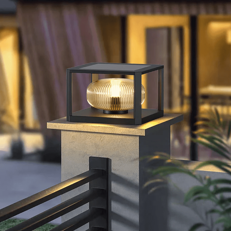 Solar Lume Outdoor Light LED Garden Lamp | IP65 Waterproof | Metal Steel Design | E27 LED Solar Patio & Pathway Lighting