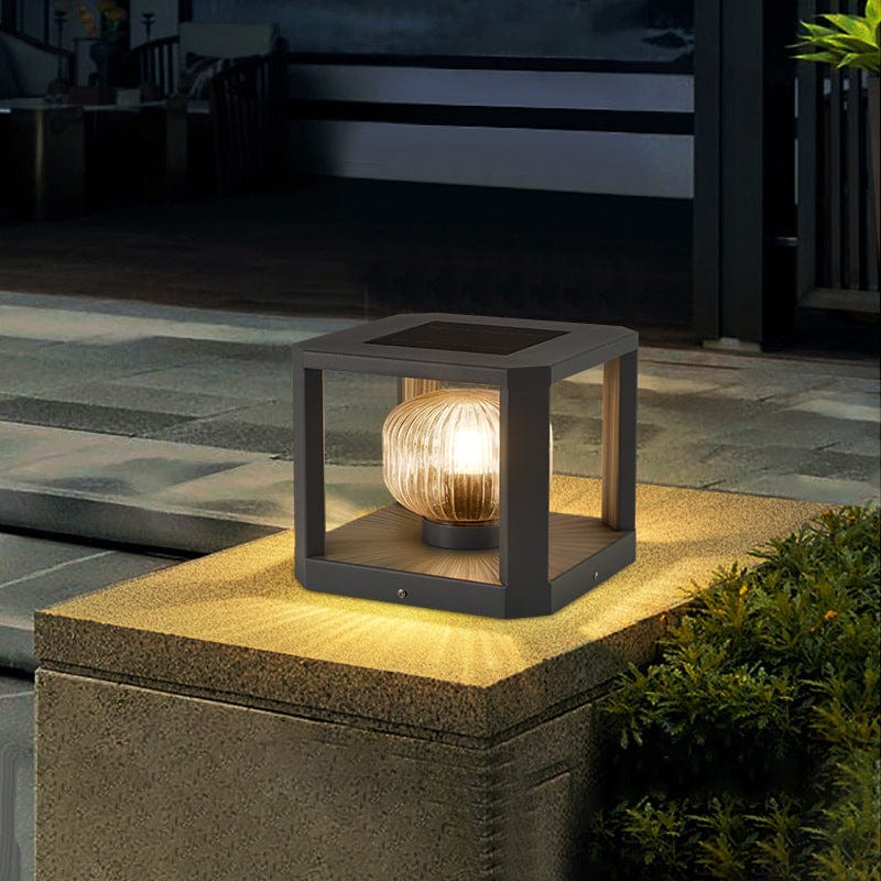 Solar Lume Outdoor Light LED Garden Lamp | IP65 Waterproof | Metal Steel Design | E27 LED Solar Patio & Pathway Lighting