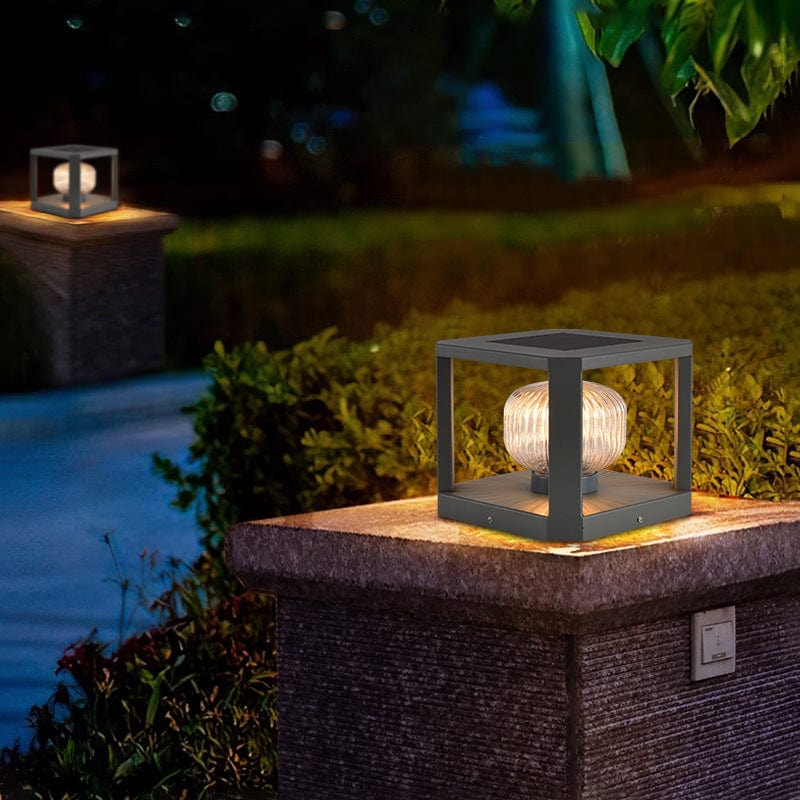 Solar Lume Outdoor Light LED Garden Lamp | IP65 Waterproof | Metal Steel Design | E27 LED Solar Patio & Pathway Lighting