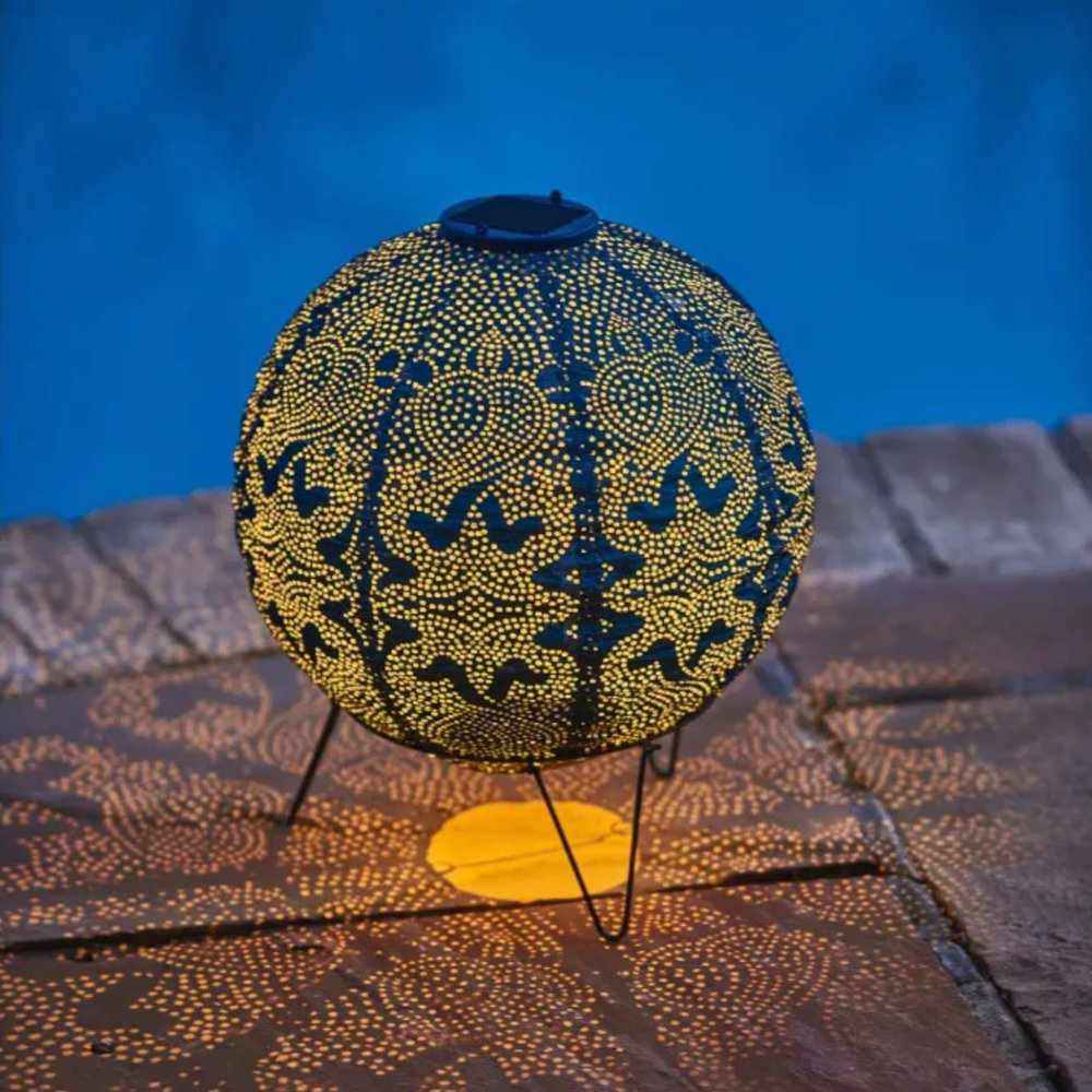 Solar Lantern Globe DesignSolar Lantern Globe Outdoor Light Marrakech Design | Decorative Hanging Garden Lamp | Tyvek & Metal | Automatic Dusk to Dawn Lighting