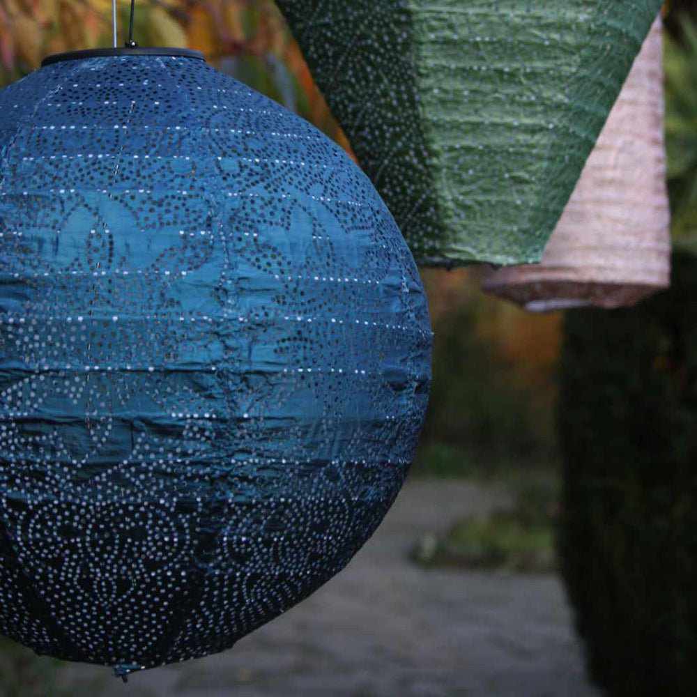 Solar Lantern Globe DesignSolar Lantern Globe Outdoor Light Marrakech Design | Decorative Hanging Garden Lamp | Tyvek & Metal | Automatic Dusk to Dawn Lighting