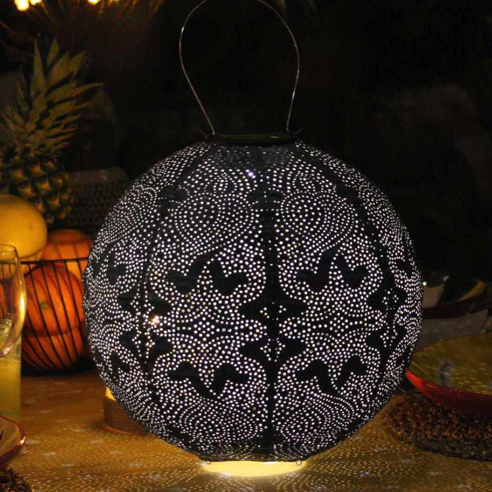 Solar Lantern Globe DesignSolar Lantern Globe Outdoor Light Marrakech Design | Decorative Hanging Garden Lamp | Tyvek & Metal | Automatic Dusk to Dawn Lighting