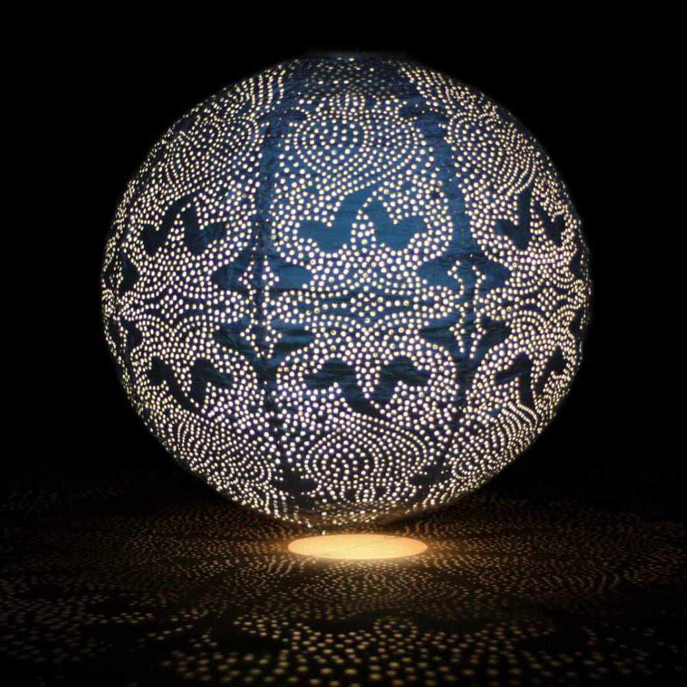 Solar Lantern Globe DesignSolar Lantern Globe Outdoor Light Marrakech Design | Decorative Hanging Garden Lamp | Tyvek & Metal | Automatic Dusk to Dawn Lighting
