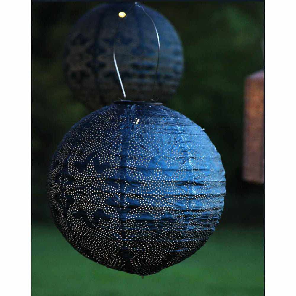 Solar Lantern Globe DesignSolar Lantern Globe Outdoor Light Marrakech Design | Decorative Hanging Garden Lamp | Tyvek & Metal | Automatic Dusk to Dawn Lighting