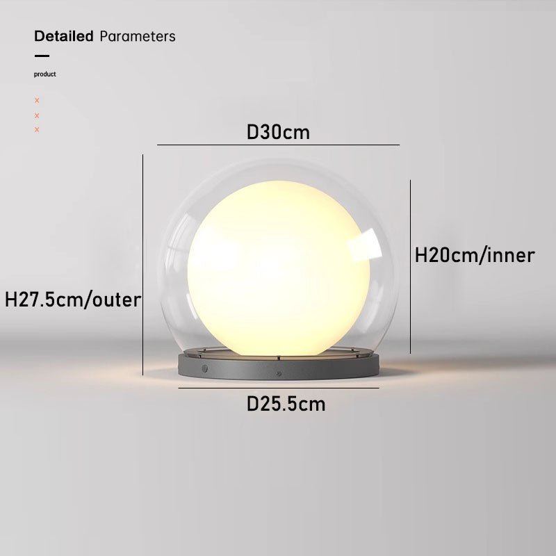 Outdoor Solar Column Light for Garden & Pathway | Moon-Shaped IP65 Waterproof Lamp | Stainless Steel LED | 20–40cm